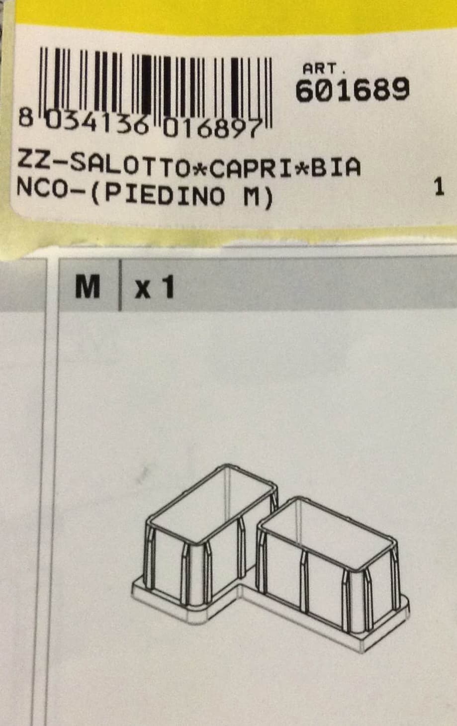 Salottocapribianco Piedino M - 2