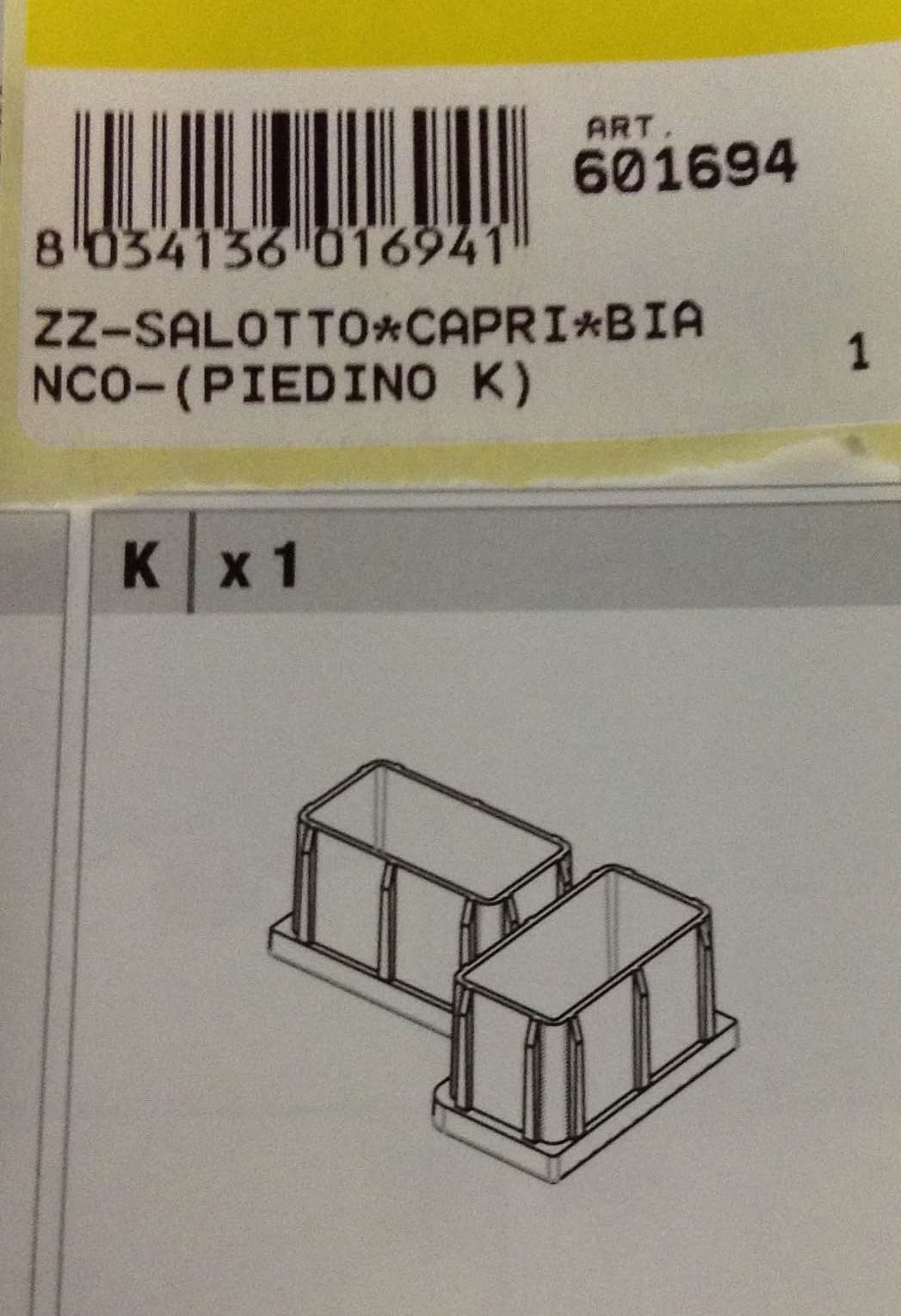 Salottocapribianco Piedino K - 2