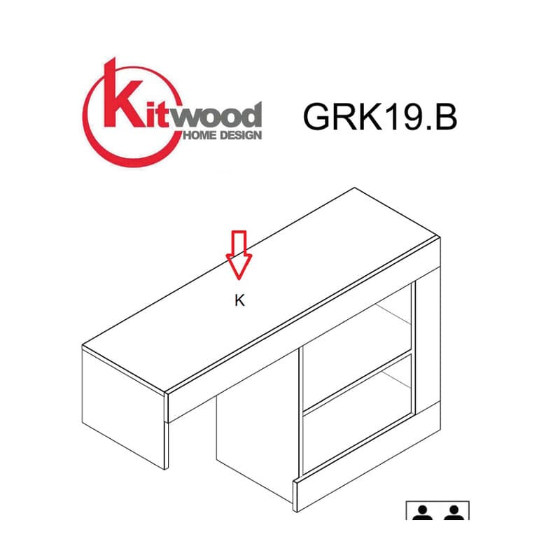 Kit Parete Living Nat.wood Antrac Top K NAT.GRK19.B - 2