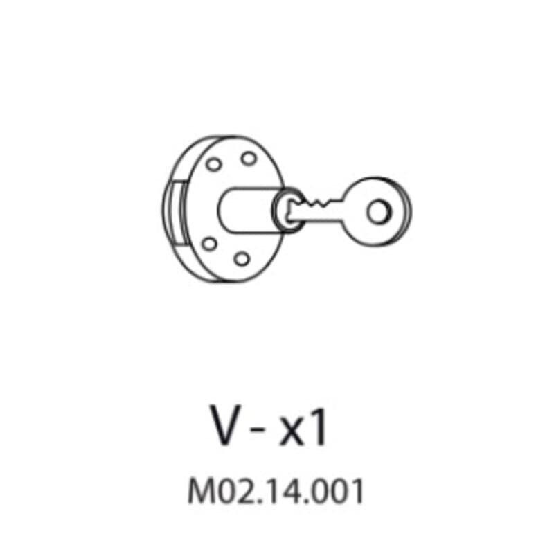 Armadio Spogliatoio Resina a 1 Posto in Kit con Serrat V X1 M02.14.001 - 2