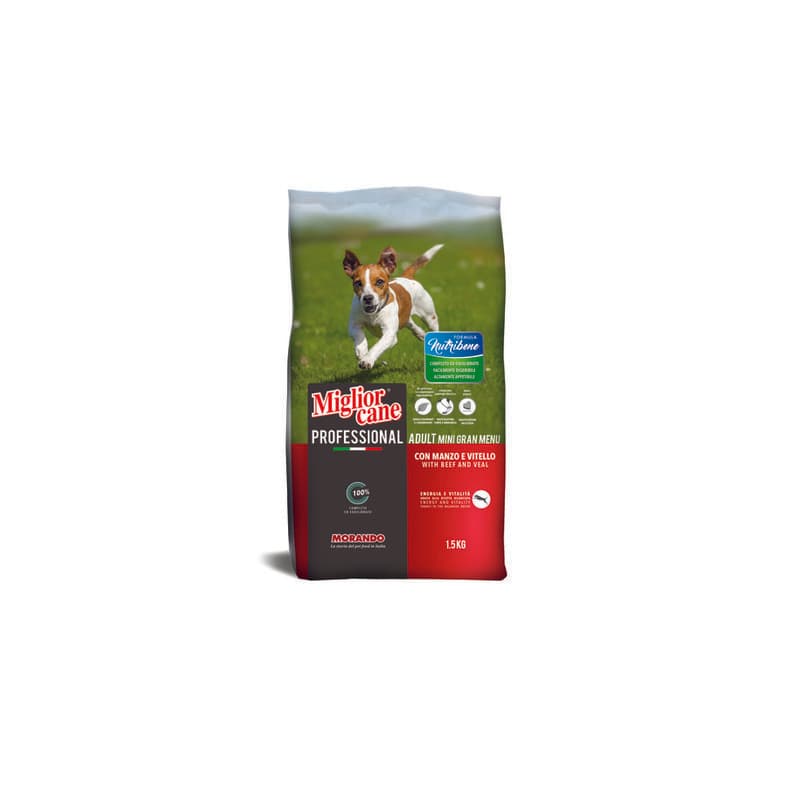 Cibo Cane Morando 1,5 kg Adult Gran Menu Man Vitello - 2
