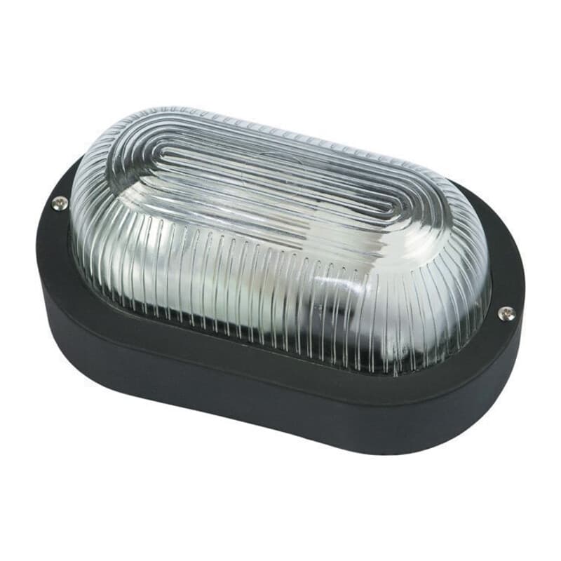 Plafoniera Ovale Nera Fanton - 2