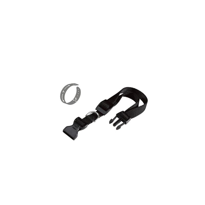 Collare Reg. in Nylon Nero MM.10 x 20 x 30 Zoov - 2