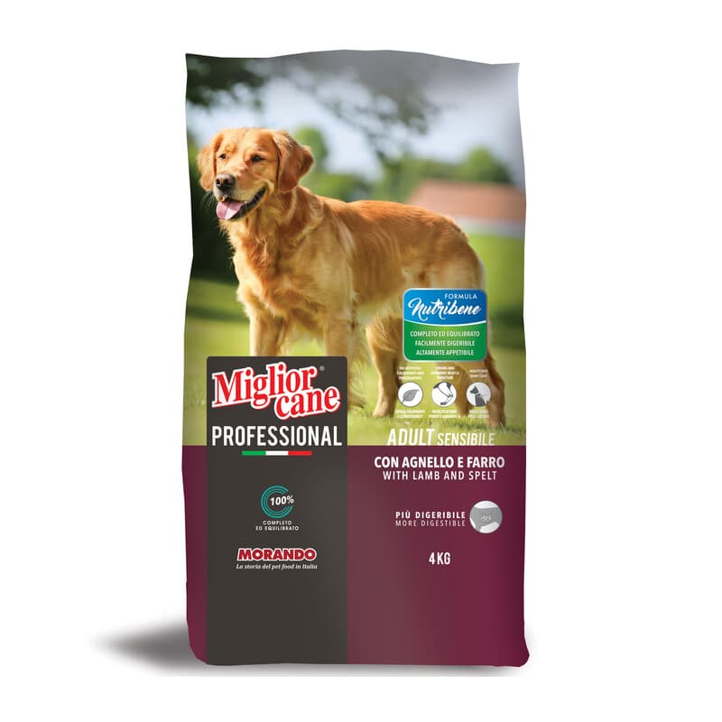 Cibo Cane Morando 4 kg Adult Sens Agnel Farro - 2