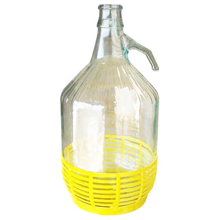 Damigiana Dama Vetro con Cestino Plastica 5 l 6 Pezzi - 2
