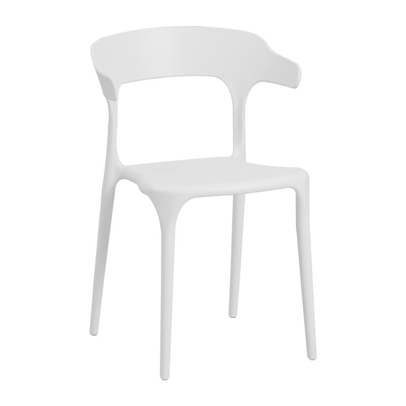 Sedia Zen in Polipropilene Bianco - 2