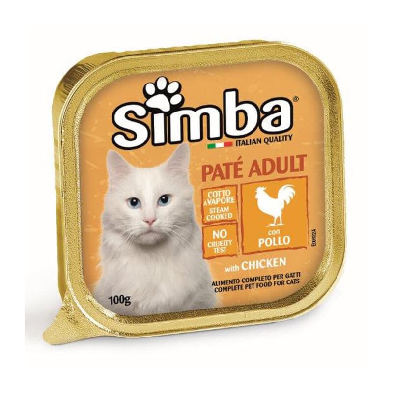 CIBO GATTO MONGE SIMBA 100 G PATE VSC POLLO- 32,0 pz - 1