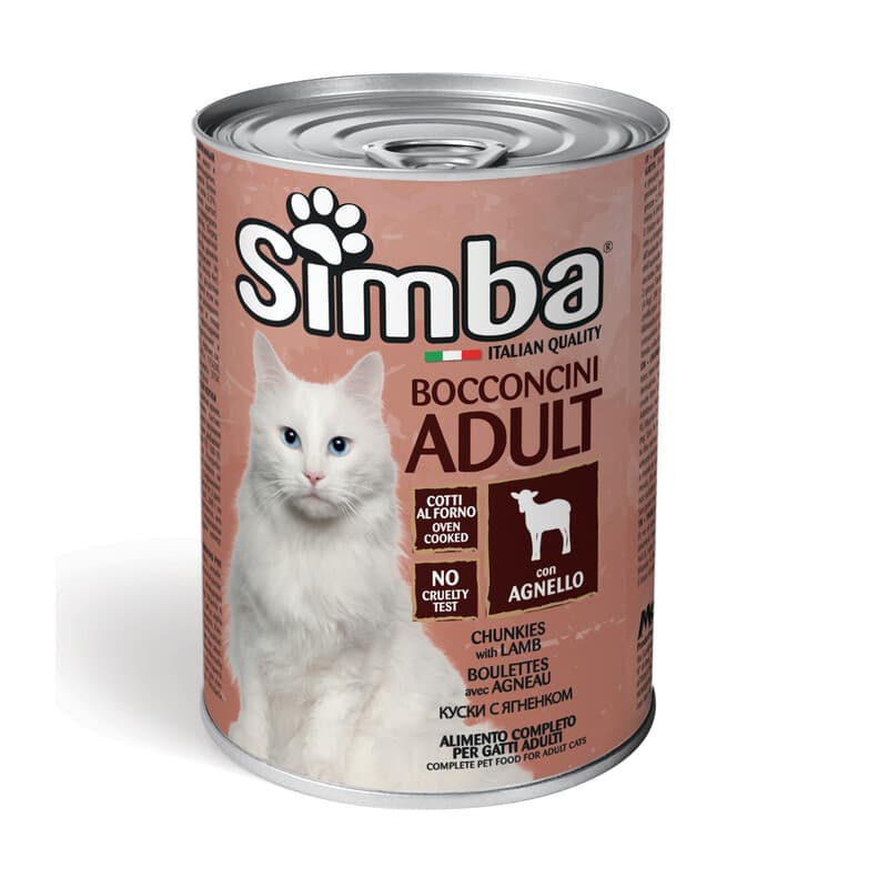 Cibo Gatto Monge Simba 415 g Bocconcini Agnello 24 Pezzi - 2
