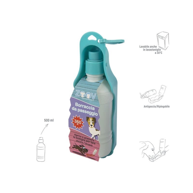 Zoov Borraccia da Passeggio 500 ml Verde - 2