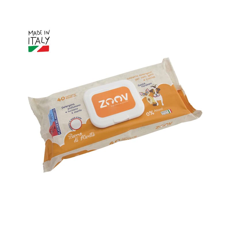 Zoov Salviettine Detergenti Karite PZ.40 12 Pezzi - 2