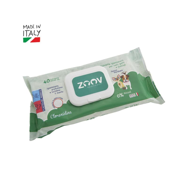 Zoov Salviettine Detergenti Clorexidina PZ.40 12 Pezzi - 2