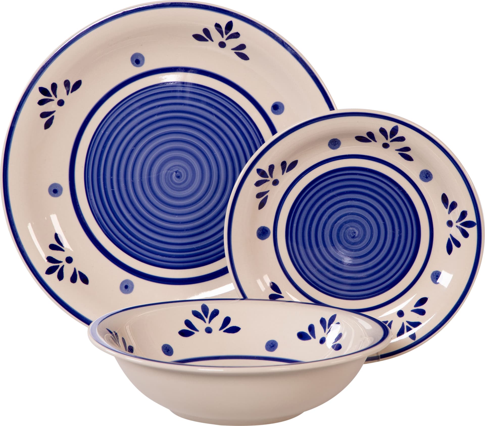 *servizio Piatti Laveno Stoneware PZ.18 2 Confezione - 2