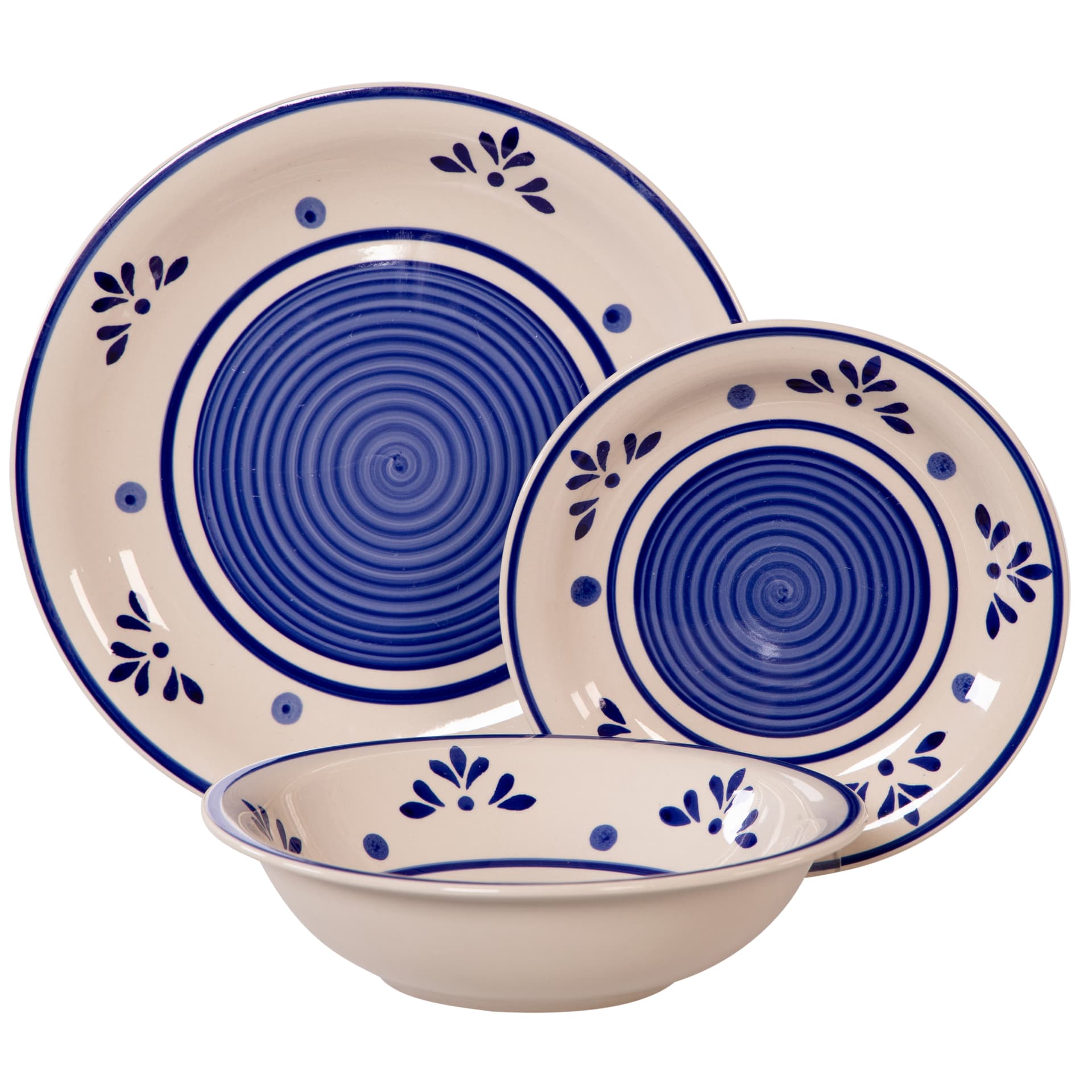 *servizio Piatti Laveno Stoneware PZ.18 2 Confezione - 2