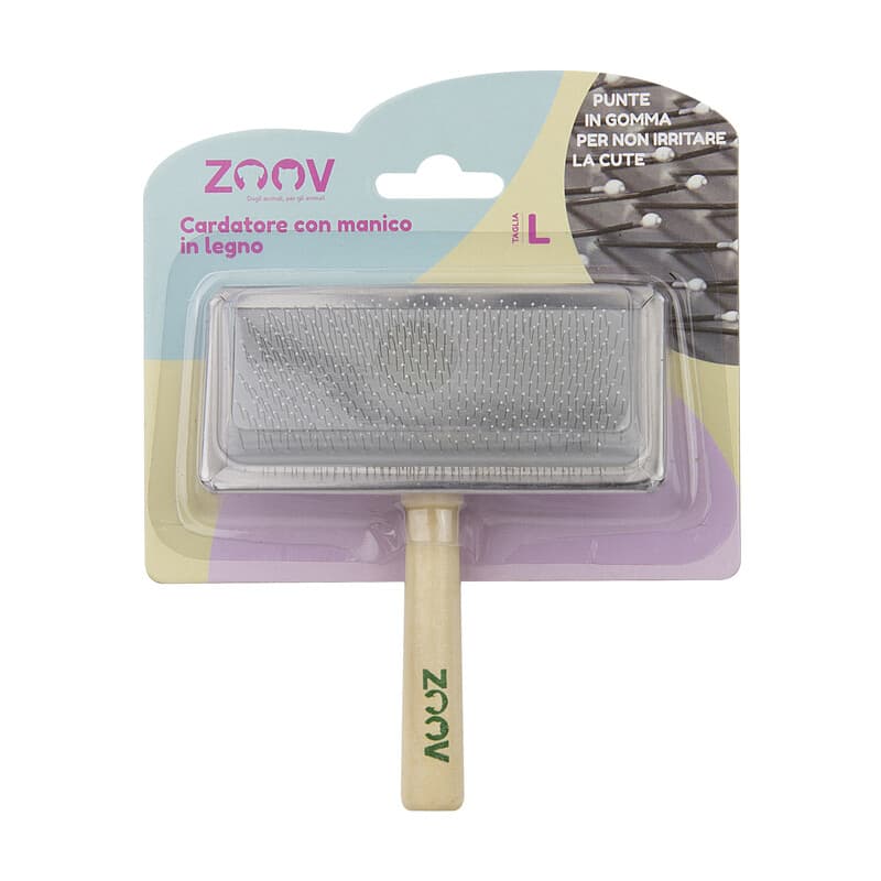 Zoov Cardatore con Manico Legno 11,5 x 5,5 cm - 2