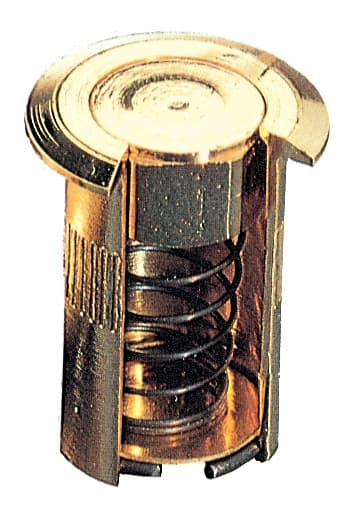 Sc Pozzetto a Molla Ottone Lucido Ø 10 x 30 mm Artibrevetti 5 Pezzi - 2