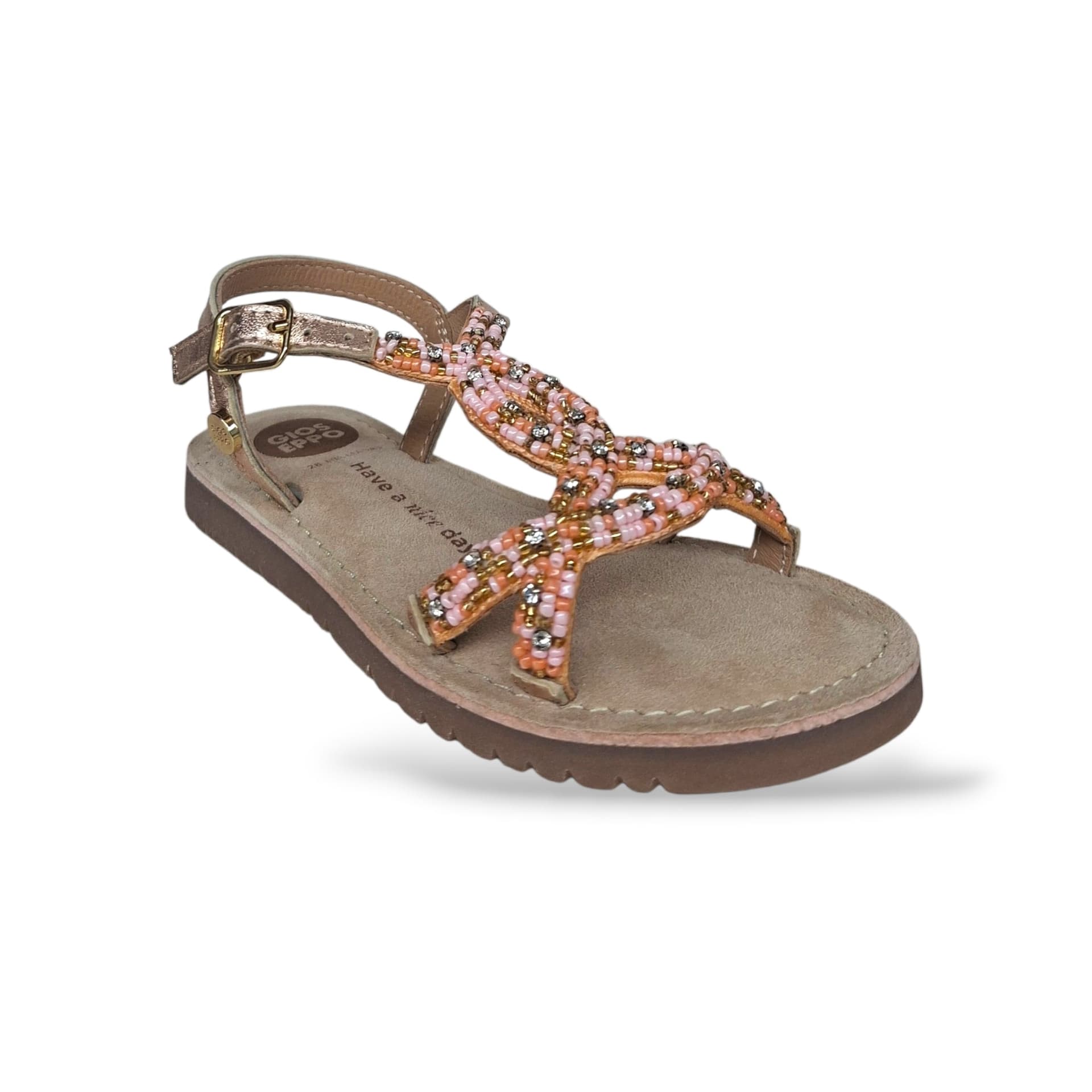 Sandali Bambina GIOSEPPO BARAGOI 78885 – Corallo in Pelle Premium | Fibia per un Look Solare e Vivace - 2