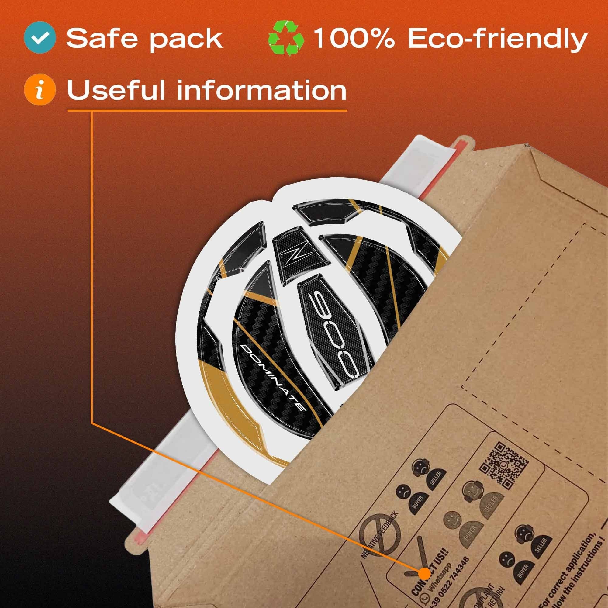 Adesivo 3D Protezione Tappo Serbatoio moto compatibile con Kawasaki Z900 2025-26 - 15