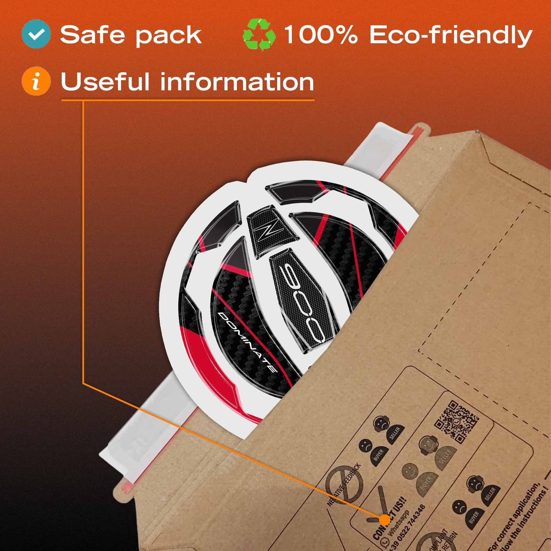 Adesivo 3D Protezione Tappo Serbatoio moto compatibile con Kawasaki Z900 2025-26 - 20