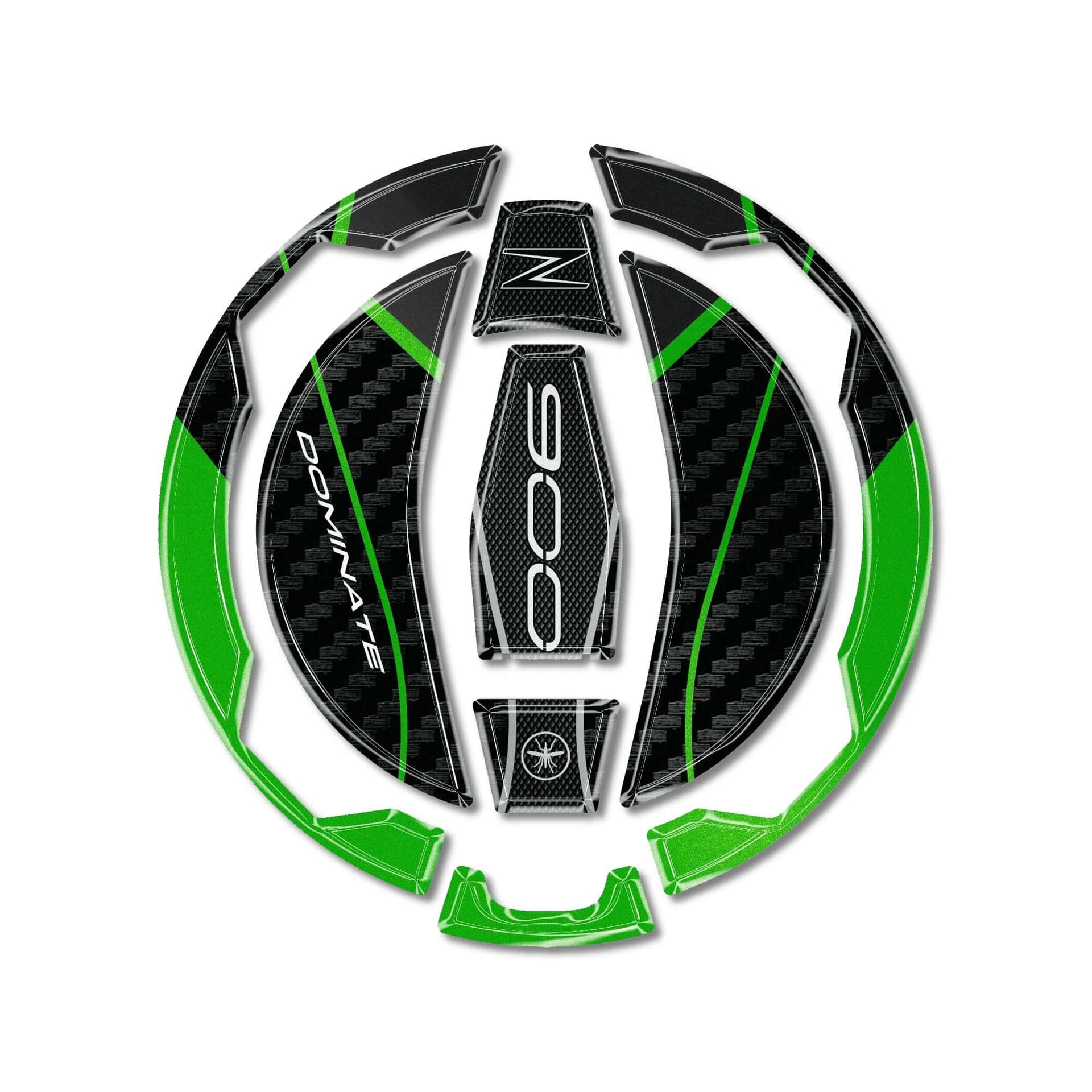 Adesivo 3D Protezione Tappo Serbatoio moto compatibile con Kawasaki Z900 2025-26 - 22