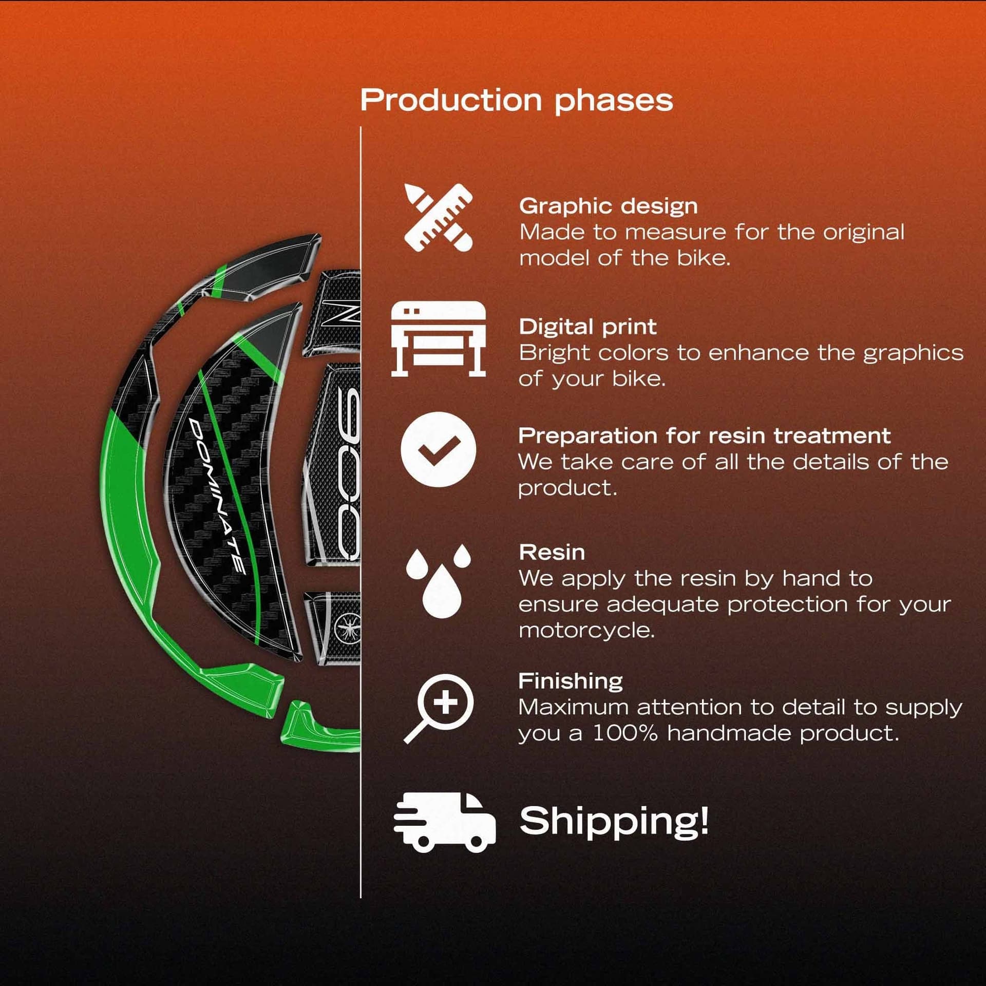 Adesivo 3D Protezione Tappo Serbatoio moto compatibile con Kawasaki Z900 2025-26 - 24