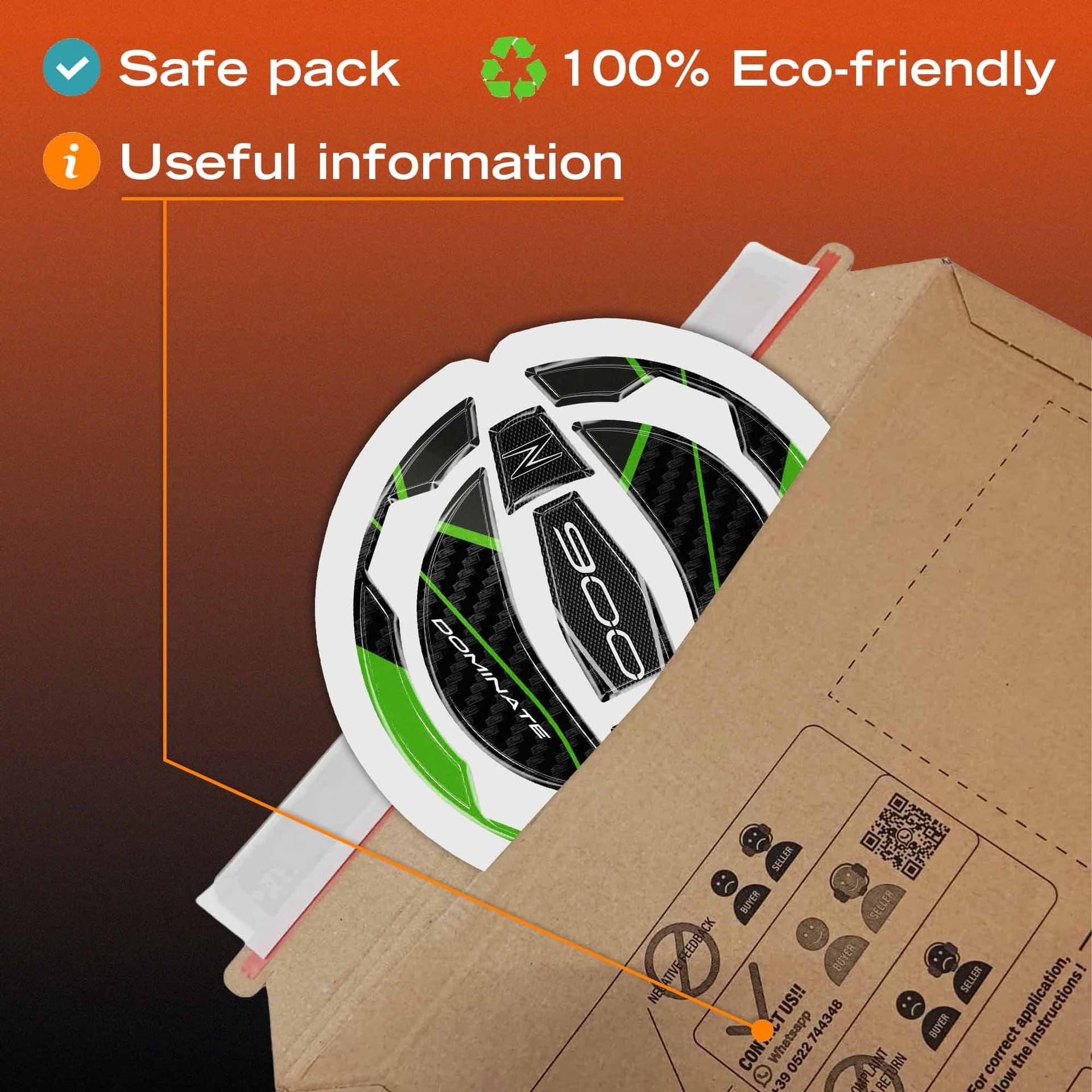 Adesivo 3D Protezione Tappo Serbatoio moto compatibile con Kawasaki Z900 2025-26 - 25