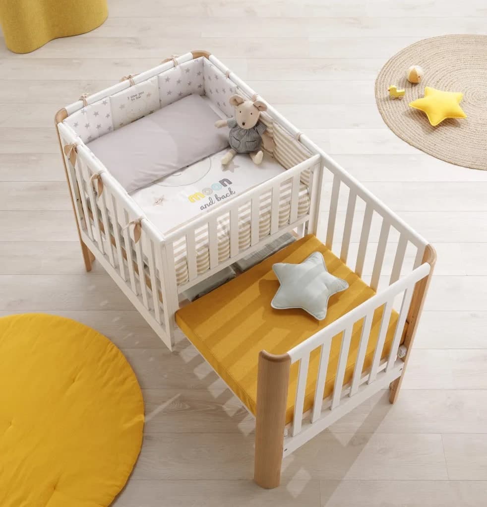 Culla-Lettino Azzurra Design Omnia Bianco-Naturale - 2