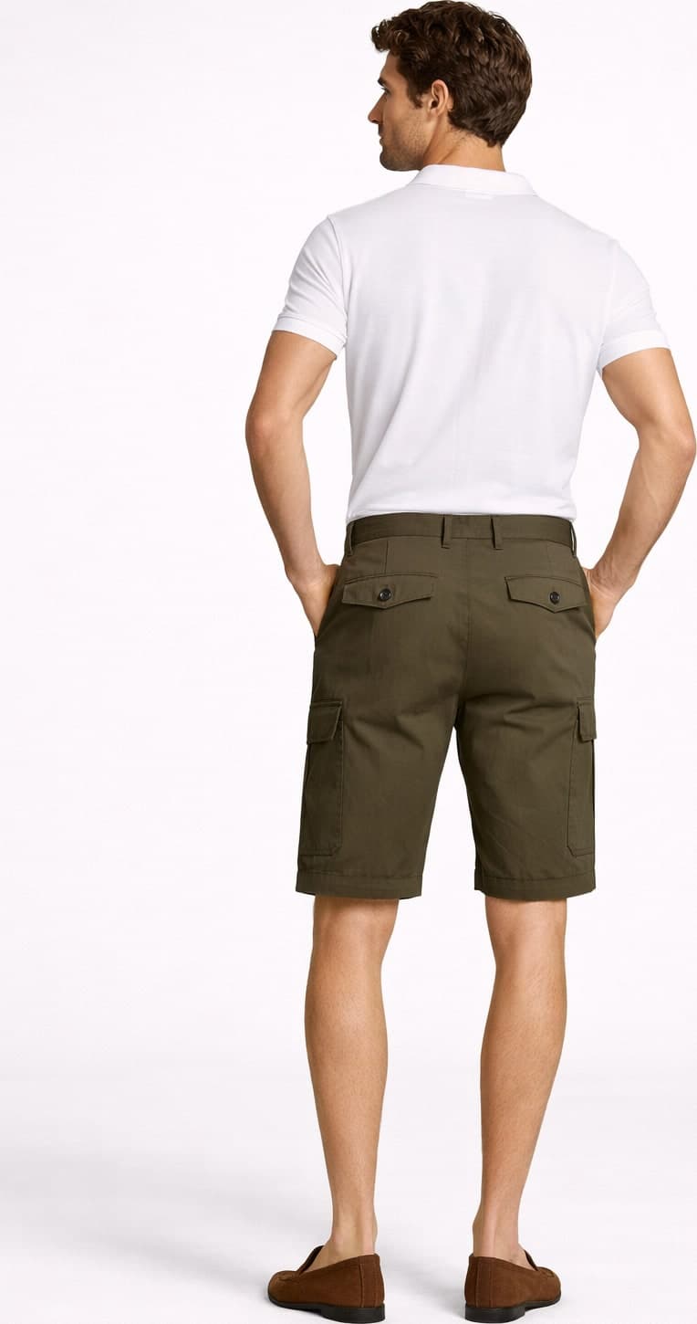 Bermuda pantalaccio cargo cotone supima - 2