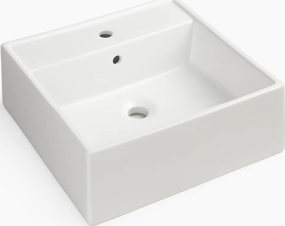 Lavabo d'appoggio ceramica bianco Lavandino Lavello Arredo Bagno 2 Misure - 2