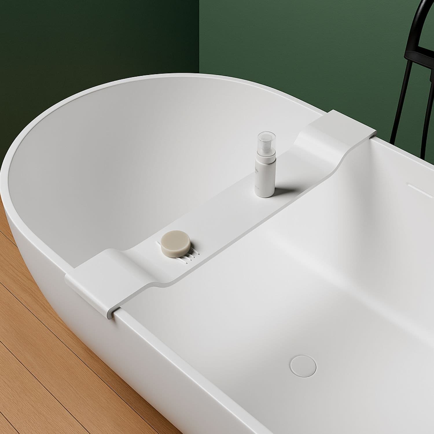 Sopravasca da Bagno Stand in Artificial Stone  Bianco Opaco Matt Ogomondo - 3