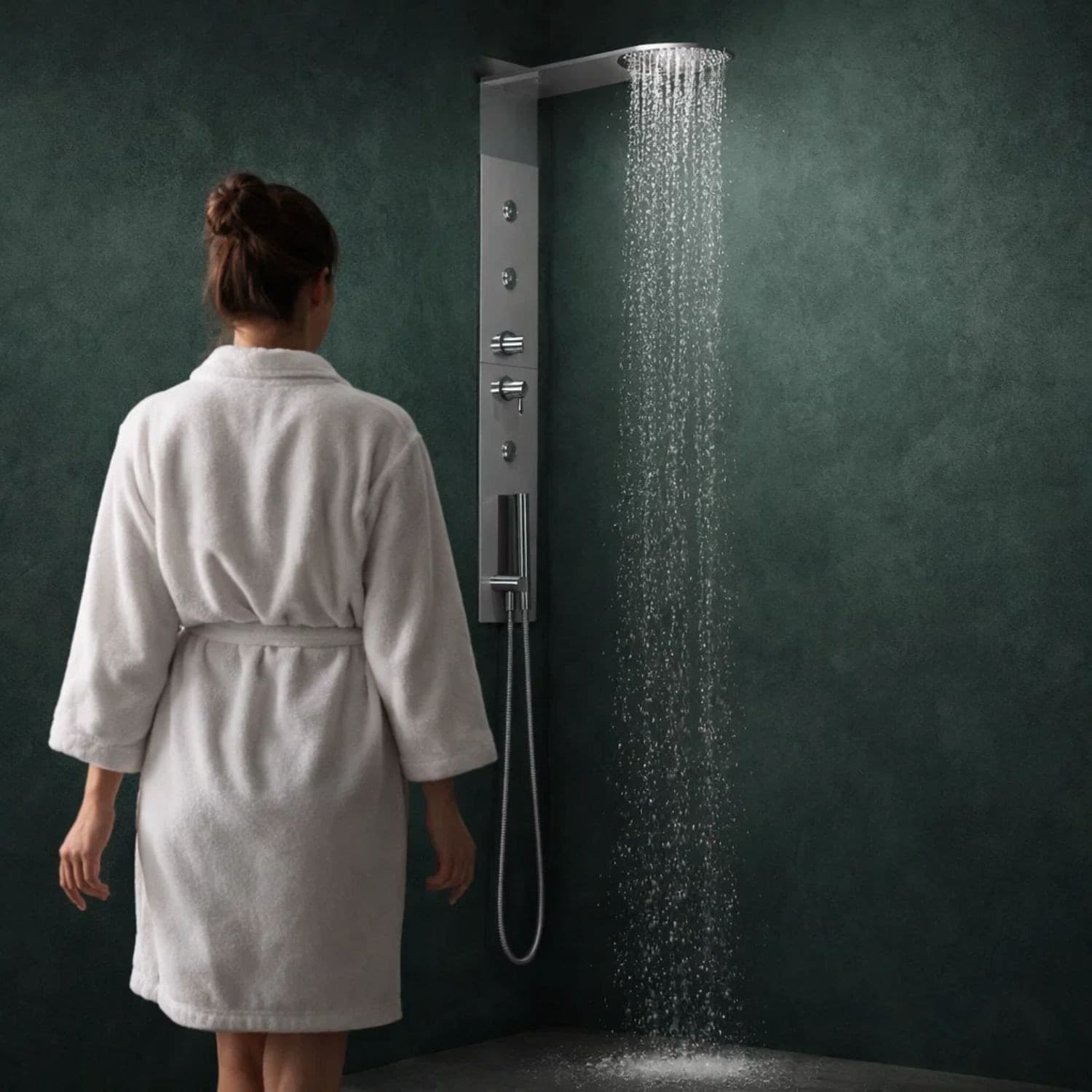 Wall Kit Da Incasso In Acciaio Inox Cromato Elegante - 2