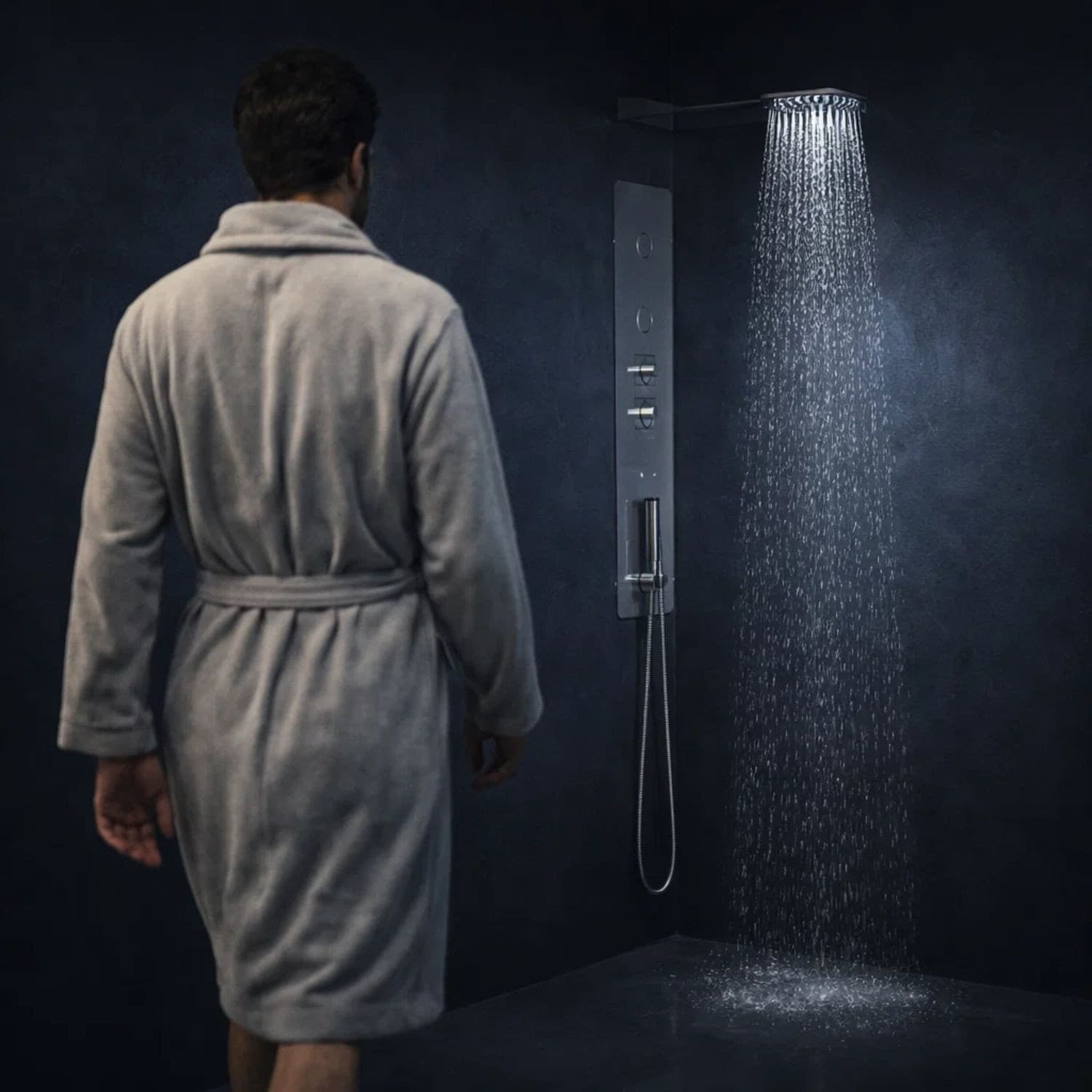 Wall Kit Da Incasso In Acciaio Inox Cromato Elegante - 3