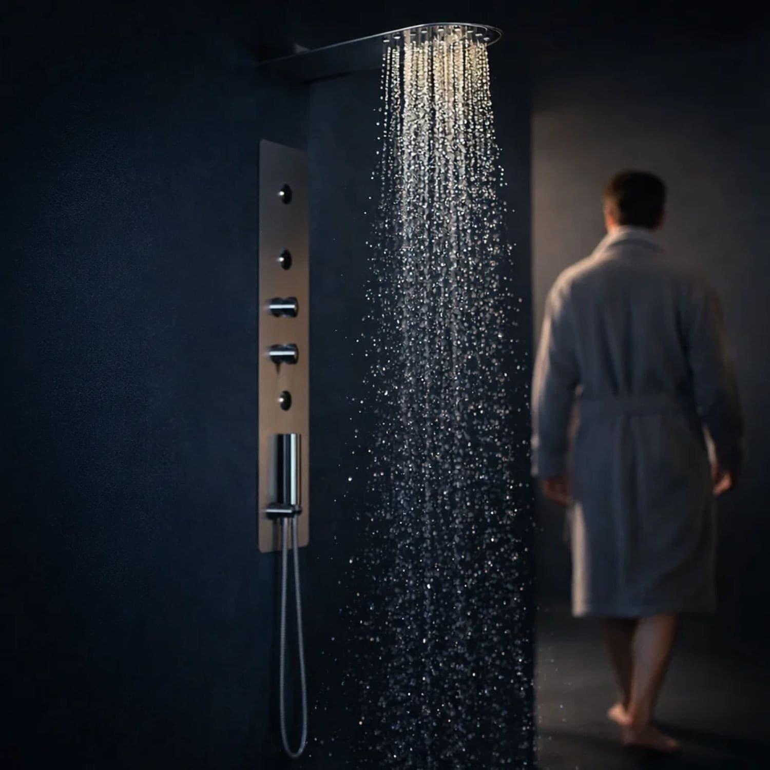 Wall Kit Da Incasso In Acciaio Inox Cromato Elegante - 4