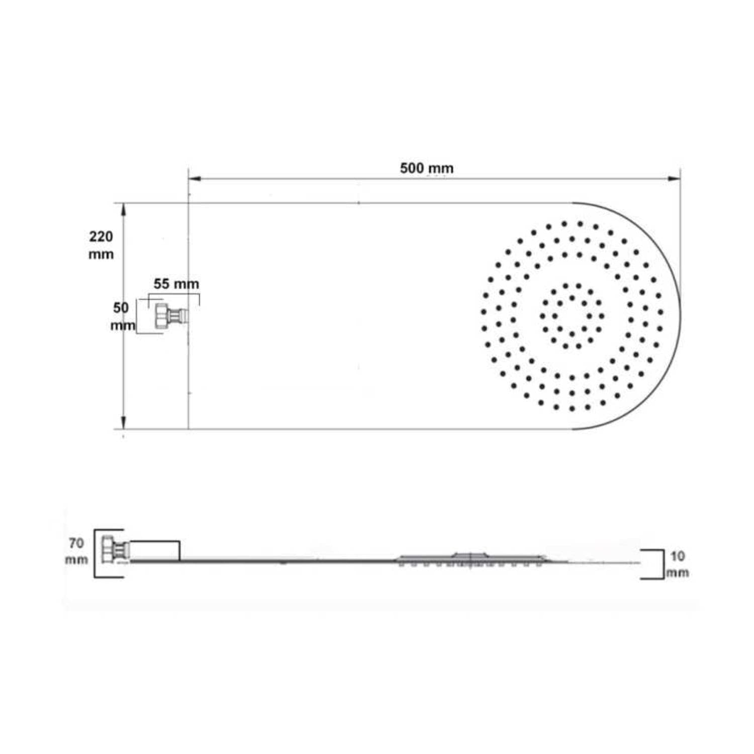 Wall Kit Da Incasso In Acciaio Inox Cromato Elegante - 5