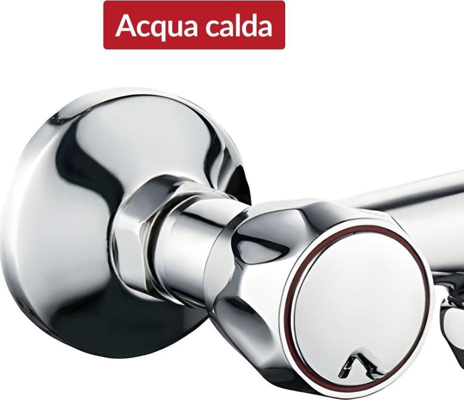 Rubinetto a Muro Down Canna a Esse in Ottone Cucina con Erogazione Orientabile - 8