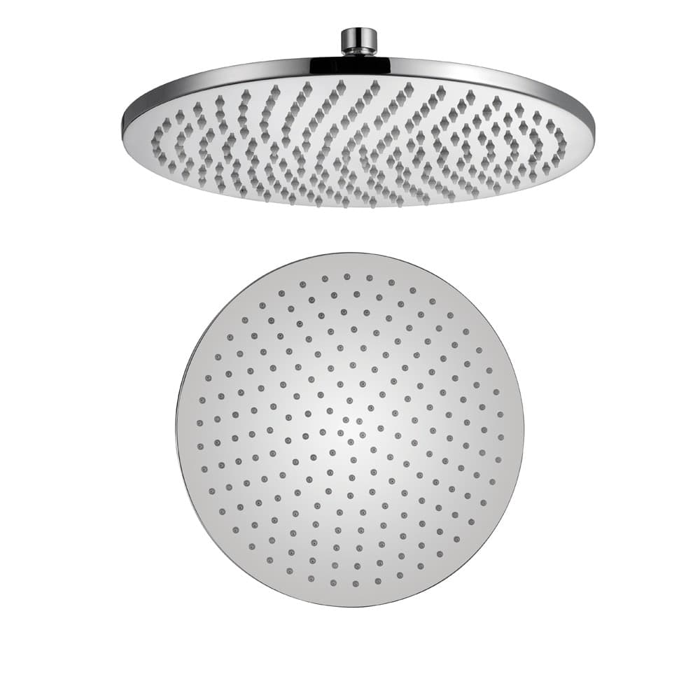 Soffione Doccia Tondo Ottone Cromato 8 Mm Spessore Effetto Pioggia Varie Misure Bagno - 7