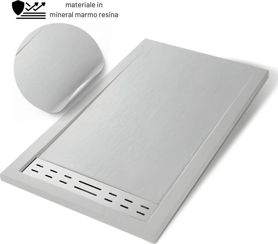 Piatto Doccia Mineral Marmo Resina Antiscivolo h 4 cm - 14