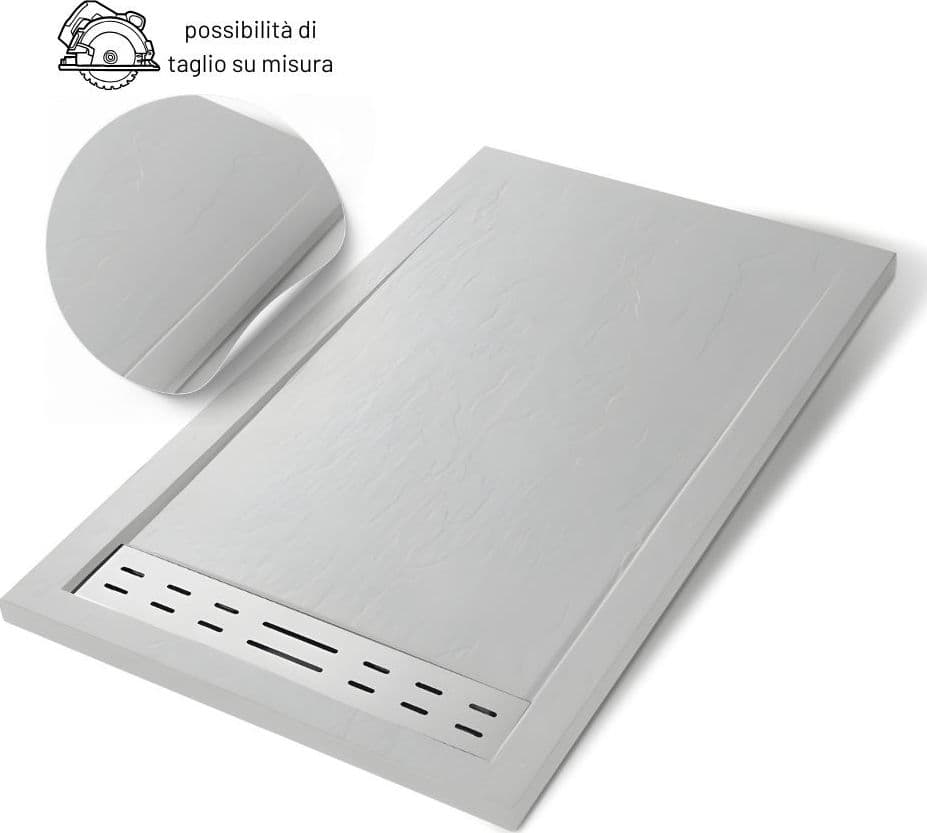 Piatto Doccia Mineral Marmo Resina Antiscivolo h 4 cm - 17