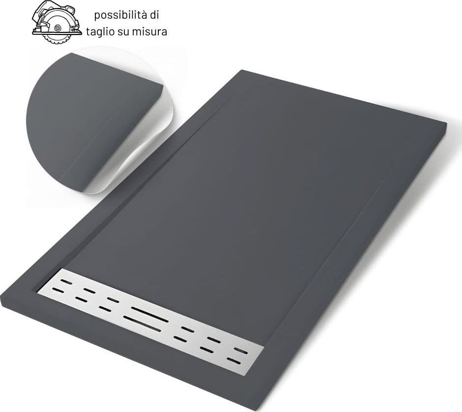 Piatto Doccia Mineral Marmo Resina Antiscivolo h 4 cm - 23
