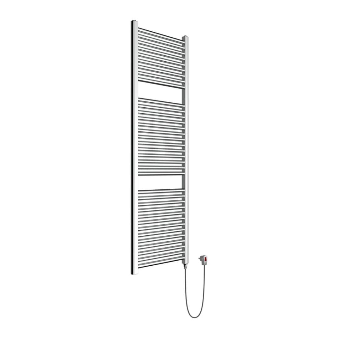 Termoarredo Bagno scaldasalviette ELETTRICO calorifero termosifone cromo lucido - 19