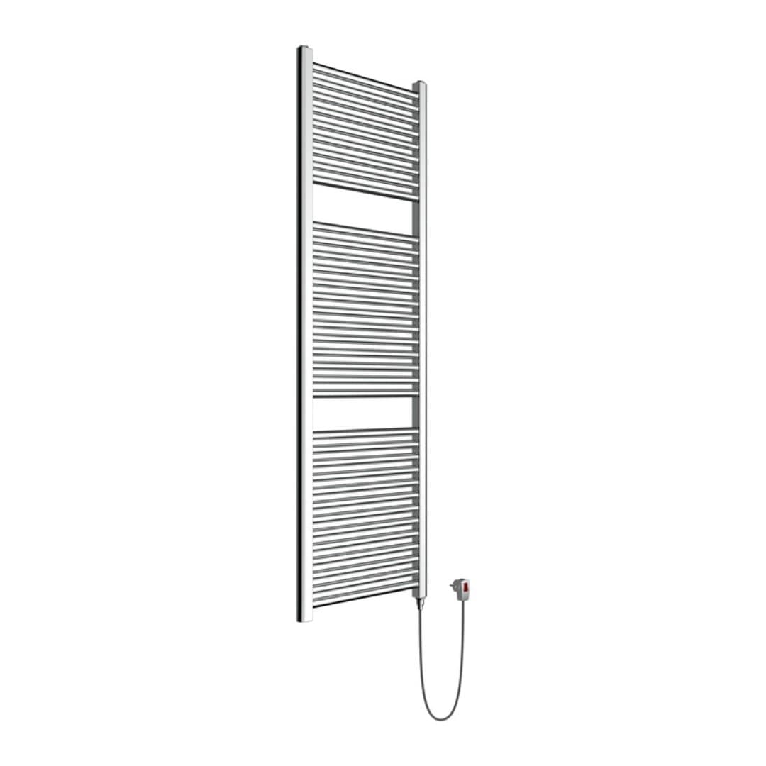 Termoarredo Bagno scaldasalviette ELETTRICO calorifero termosifone cromo lucido - 9