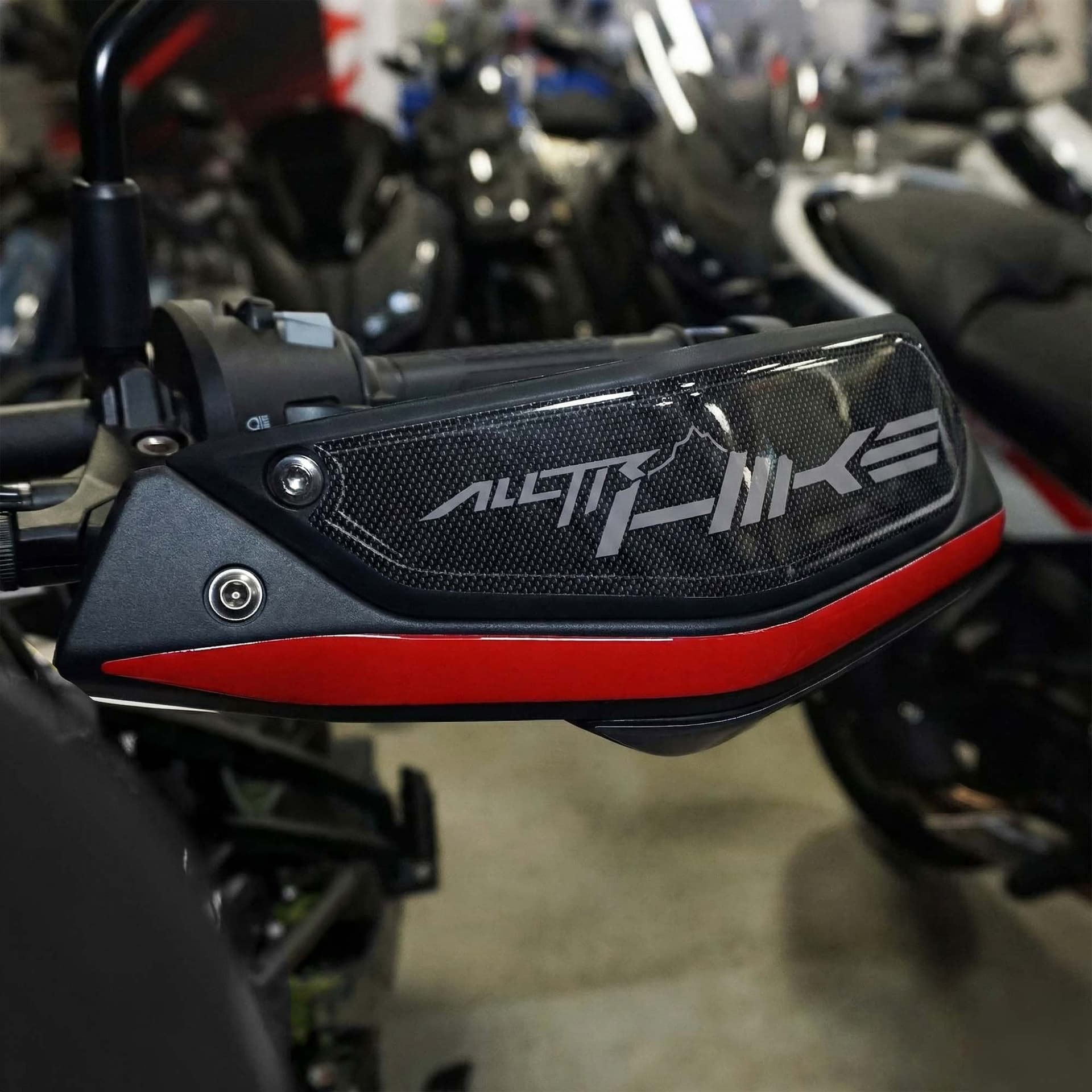 Protezioni Paramani Adesivi 3D compatibili con Moto Morini Alltrhike 450 2026 - 13