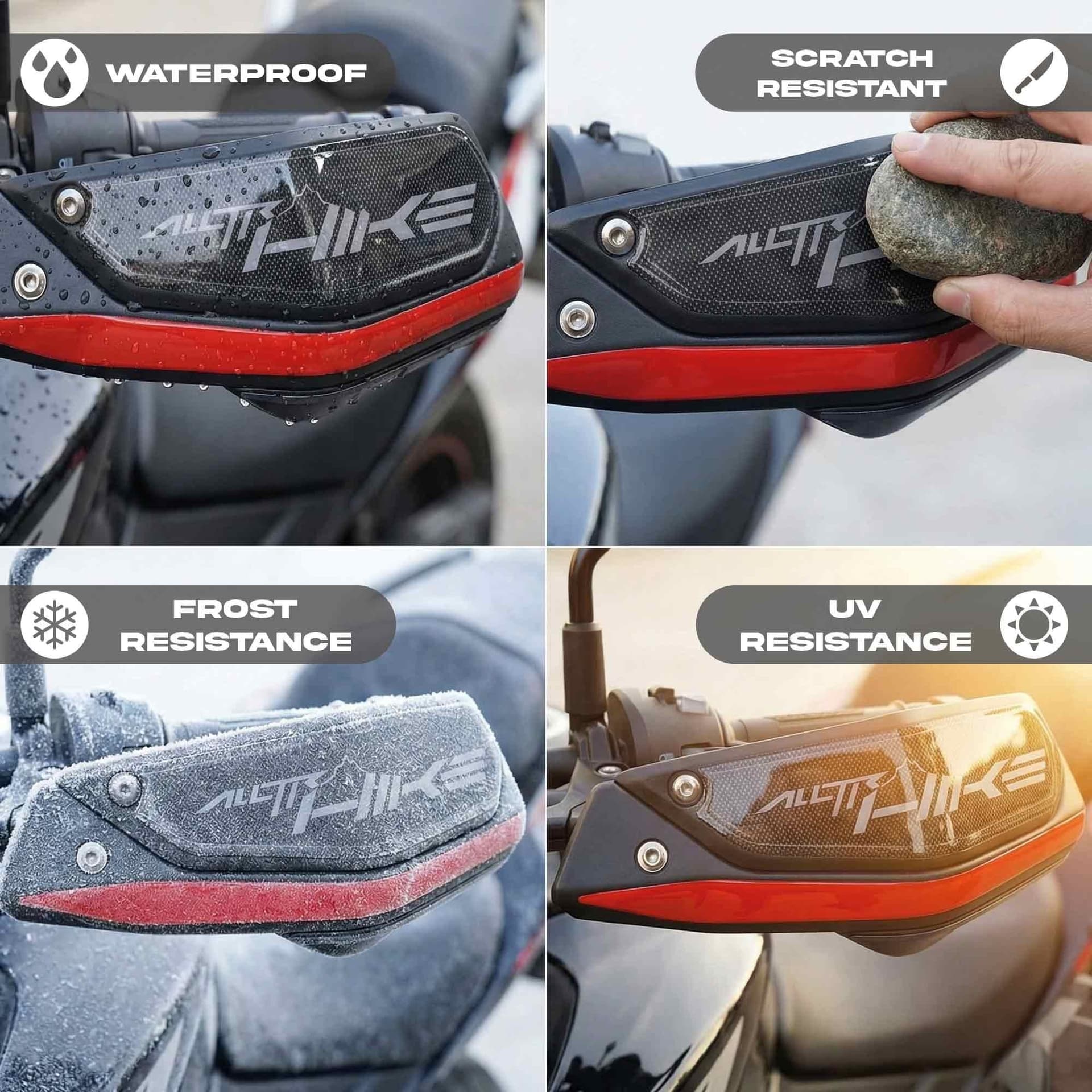 Protezioni Paramani Adesivi 3D compatibili con Moto Morini Alltrhike 450 2026 - 16