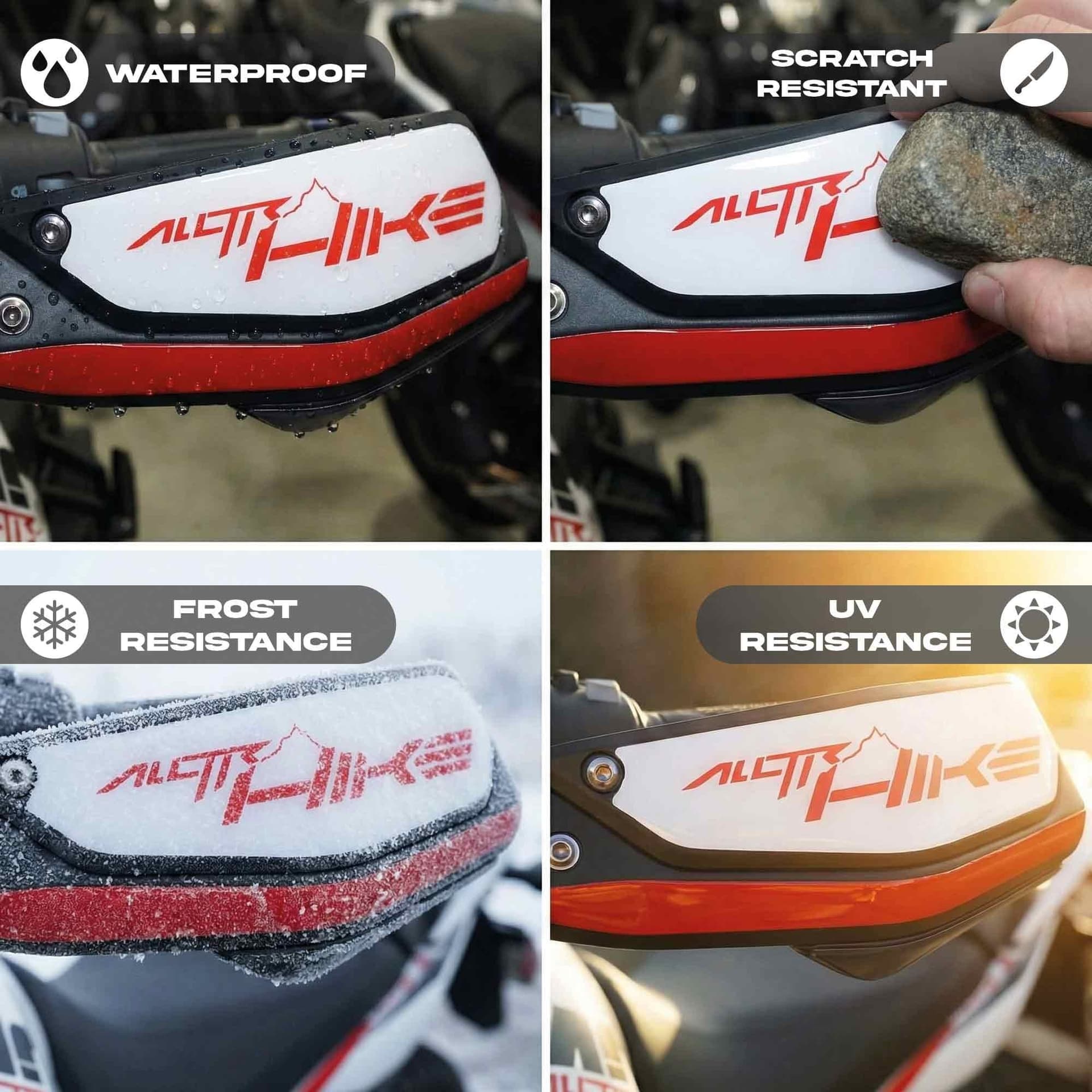 Protezioni Paramani Adesivi 3D compatibili con Moto Morini Alltrhike 450 2026 - 10
