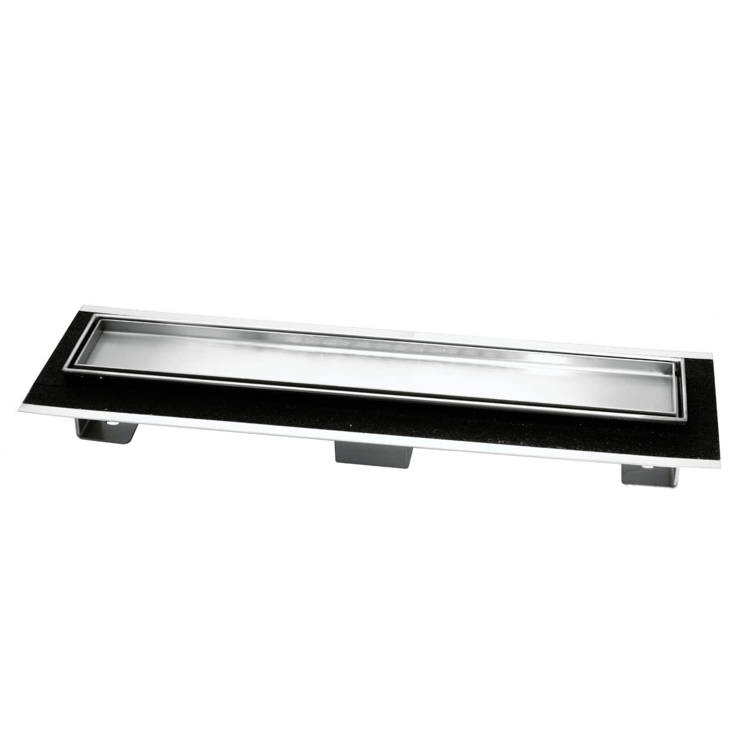 Canale Canaletta Pavimento Lineare Scarico Doccia Full Inox Mattonella Canalina - 6