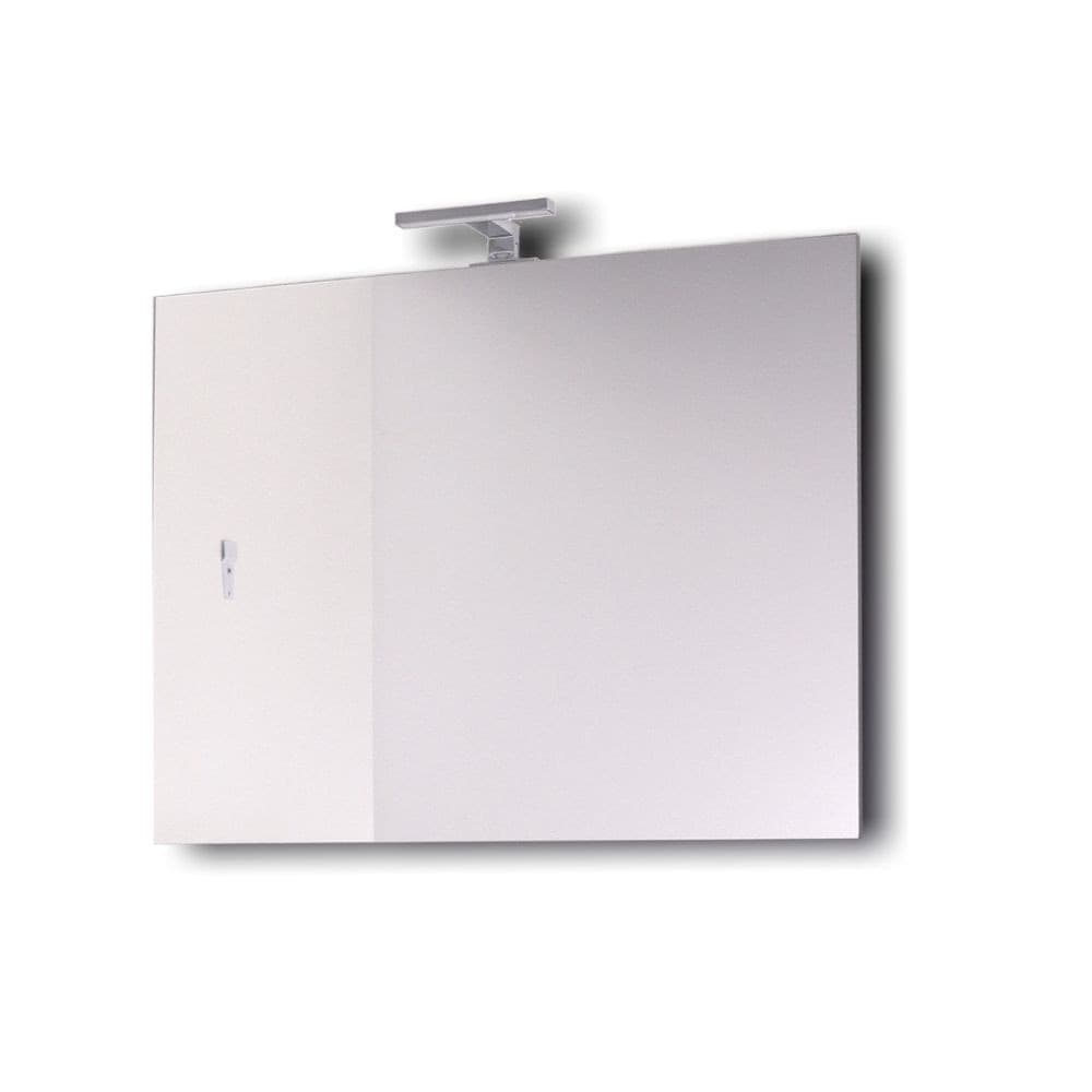 Mobile da bagno sospeso Spring  Bianco con lavabo specchio MADE IN ITALY - 5