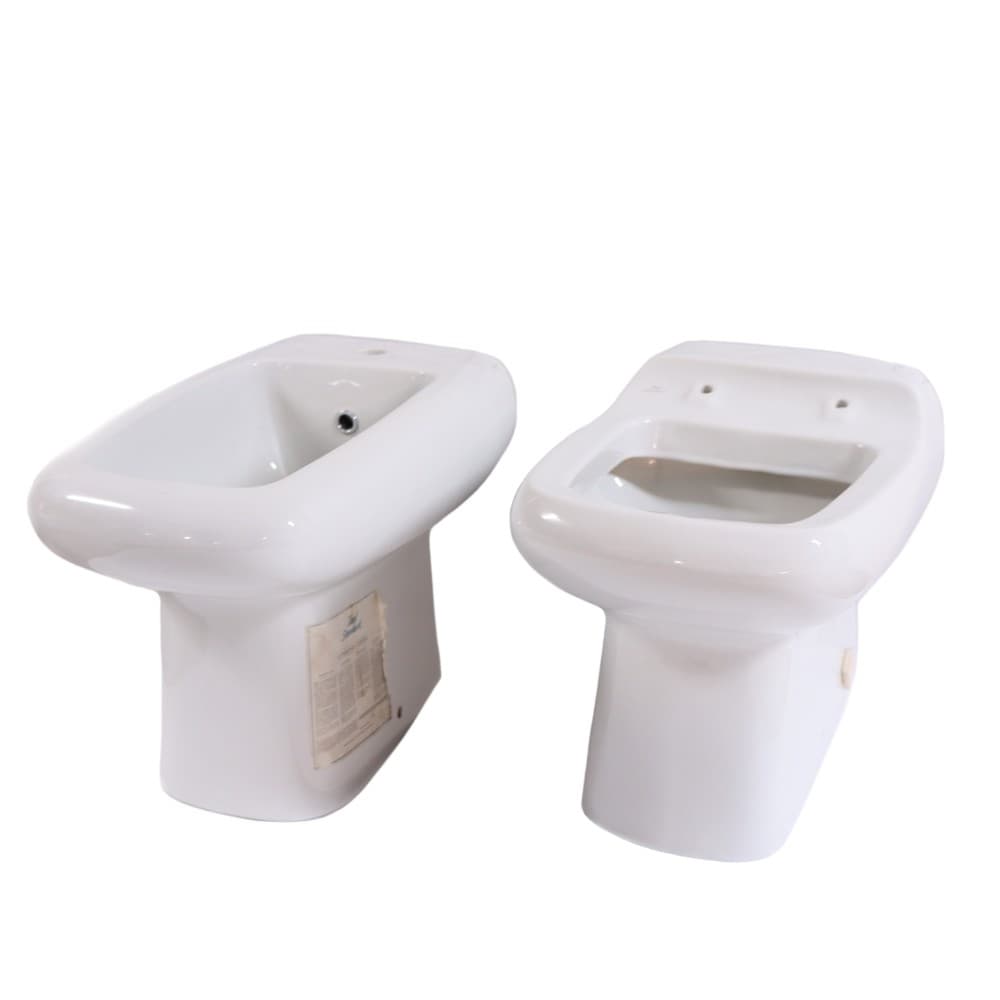 Coppia Sanitari a Pavimento in Ceramica Vaso WC + Bidet Ideal Standard - 4