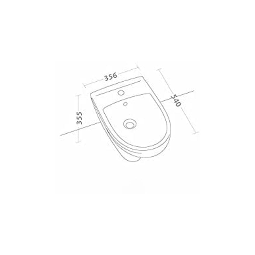 Coppia Sanitari in Ceramica Sospesi Vaso WC + Bidet Selnova 3 - 4