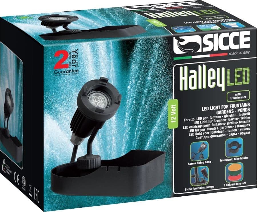 Sicce Faretto Laghetto a Led Halley Sommergibile da 3,7 Watt - 2