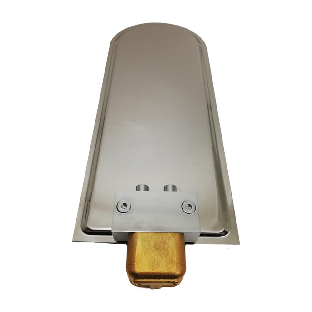 Soffione Doccia a Parete Acciaio Inox Punta Tonda Con Cascata - 4