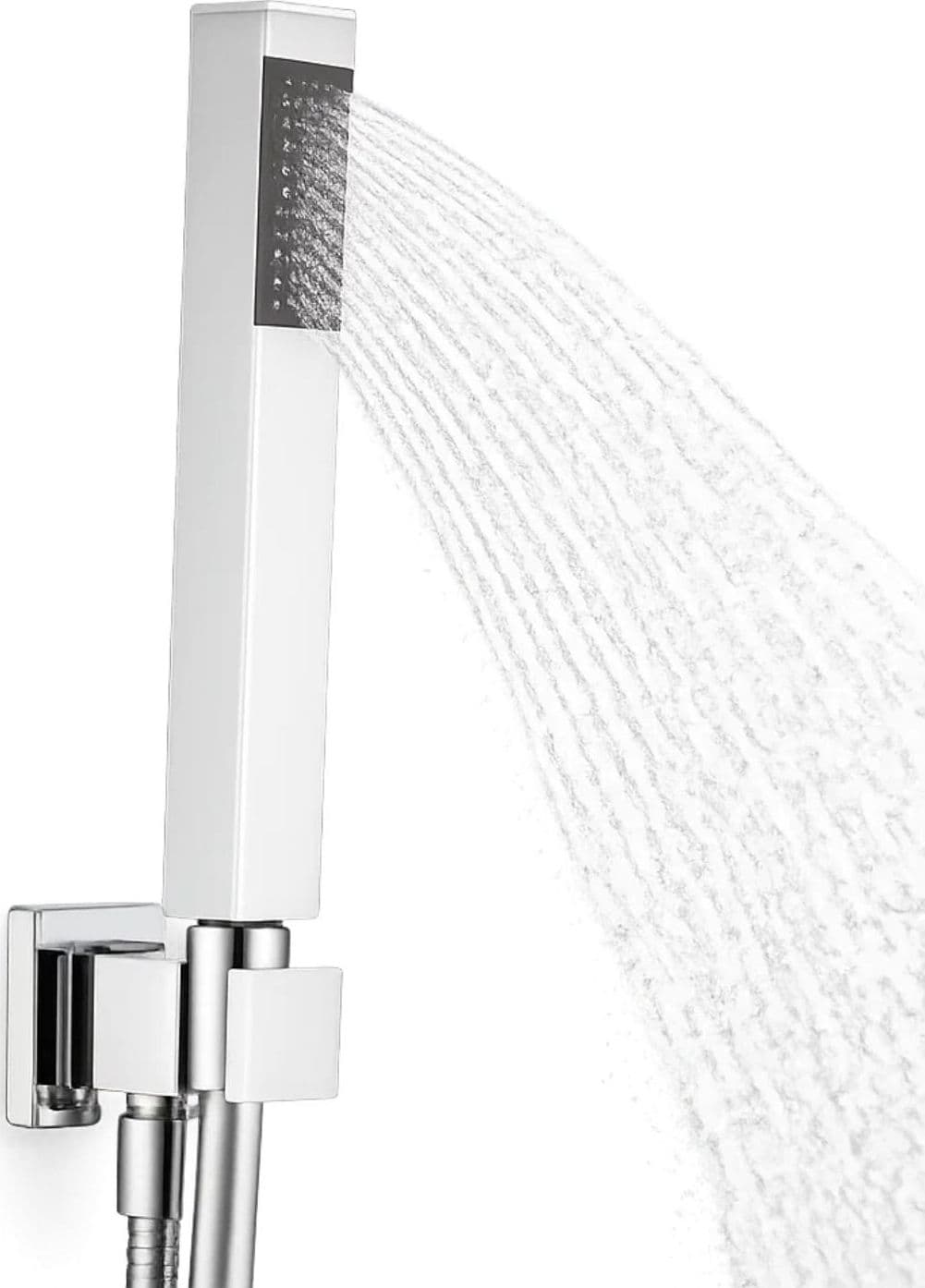 Kit Doccia Quadrato In Ottone Cromato Elegante E Funzionale - 4